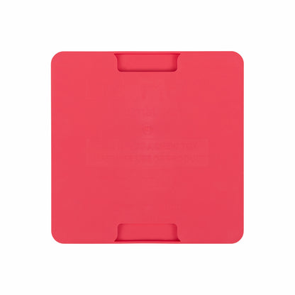 Pink LickiMat® Mini Soother™ – Calming Slow Feeder Lick Mat for Cats (rear) on white background