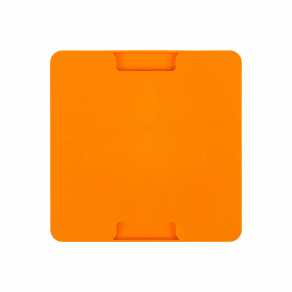 Orange LickiMat® Mini Classic Soother™ – Slow Feeder Lick Mat for Small Dogs (rear) on a white background