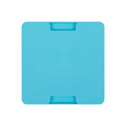 Turquoise LickiMat® Mini Classic Soother™ – Slow Feeder Lick Mat for Small Dogs (rear) on a white background