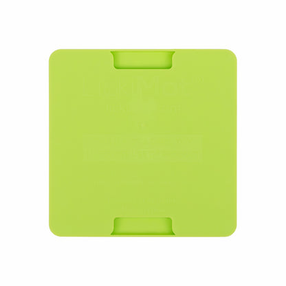 Green LickiMat® Mini Classic Soother™ – Slow Feeder Lick Mat for Small Dogs (rear) on a white background