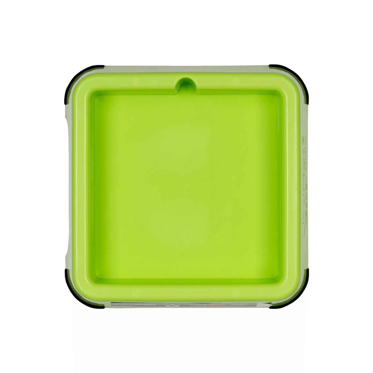 Green LickiMat® Mini Keeper™ – Non-Slip Holder & dog bowl for LickiMats® (front) on white background