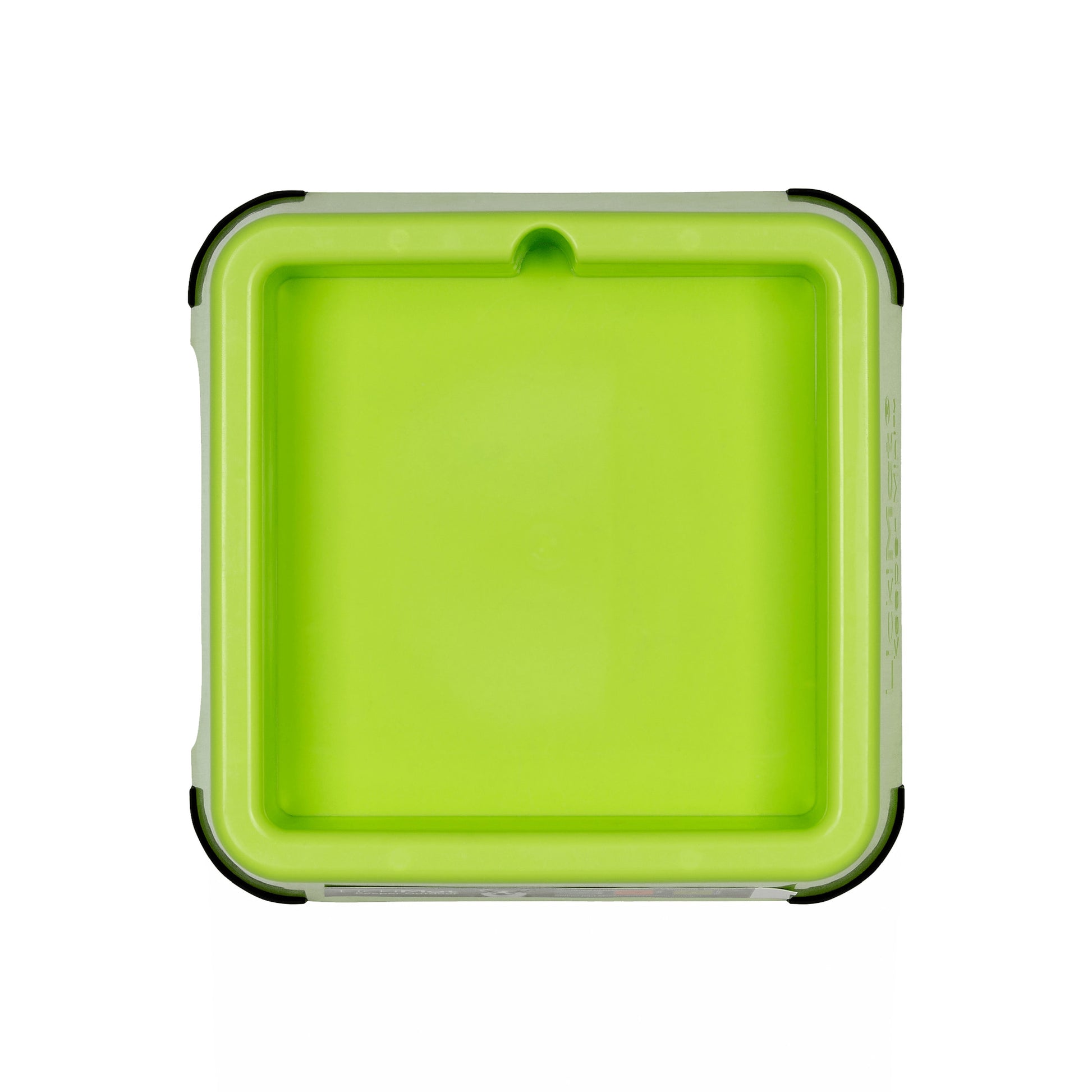 Green LickiMat® Mini Keeper™ – Non-Slip Holder & dog bowl for LickiMats® (front) on white background