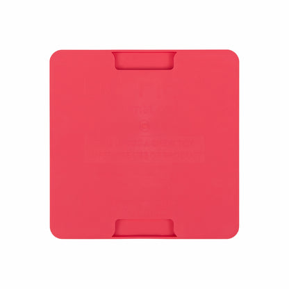 Pink LickiMat® Mini Playdate™ – Slow Feeder Lick Mat for Cats (rear) on white background