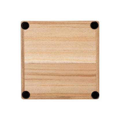 LickiMat® Mini Wooden Keeper™ – Holder & Feeding Bowl for Small Dogs (rear) on white background