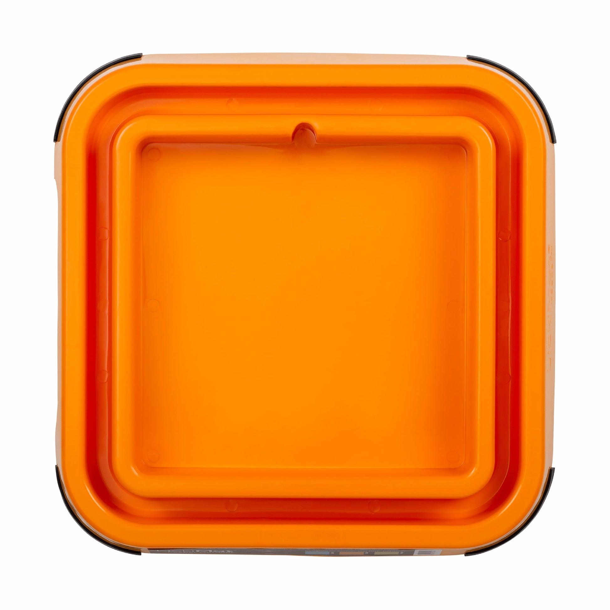 Orange LickiMat® Outdoor Keeper™ – Non-Slip Holder & Slow Feeder Dog Bowl (front) on white background