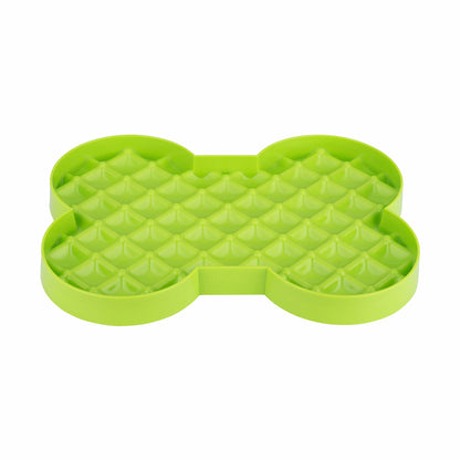 Green LickiMat® Slodog™ – Innovative Slow Feeder for Dogs, Anti-Gulp (front) on white background