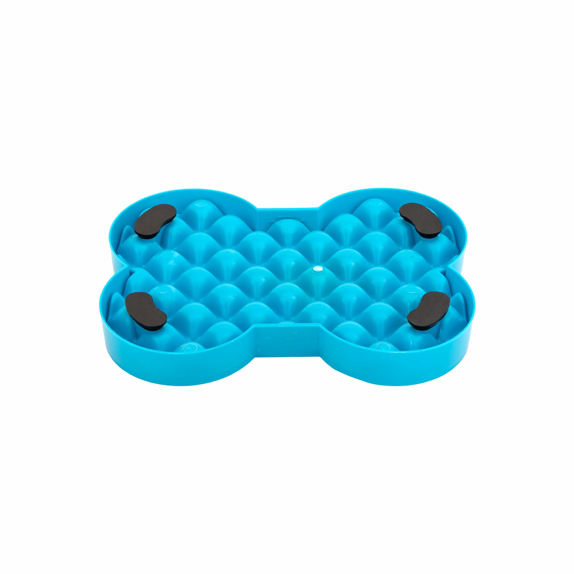 Turquoise LickiMat® Slodog™ – Innovative Slow Feeder for Dogs, Anti-Gulp (rear) on white background