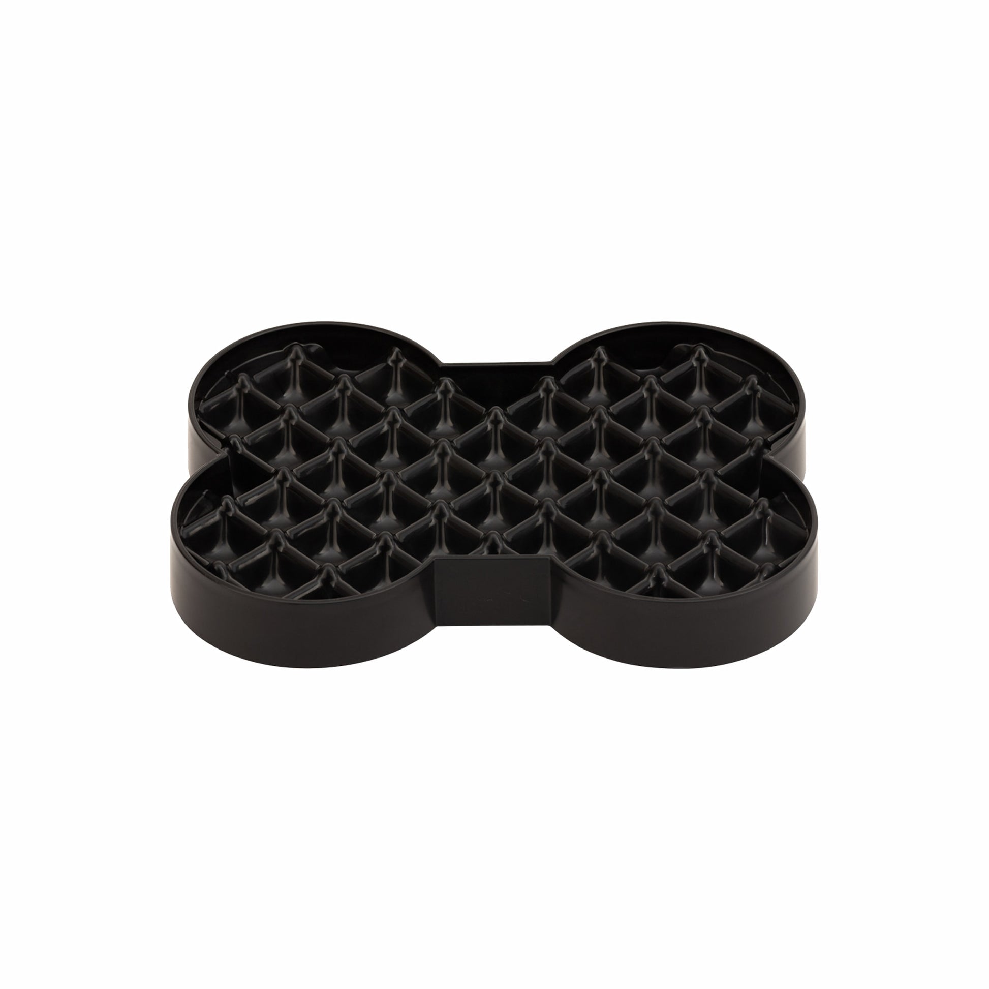 Black LickiMat® Slodog™ – Innovative Slow Feeder for Dogs, Anti-Gulp (front) on white background