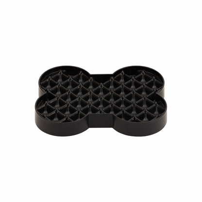 Black LickiMat® Slodog™ – Innovative Slow Feeder for Dogs, Anti-Gulp (front) on white background