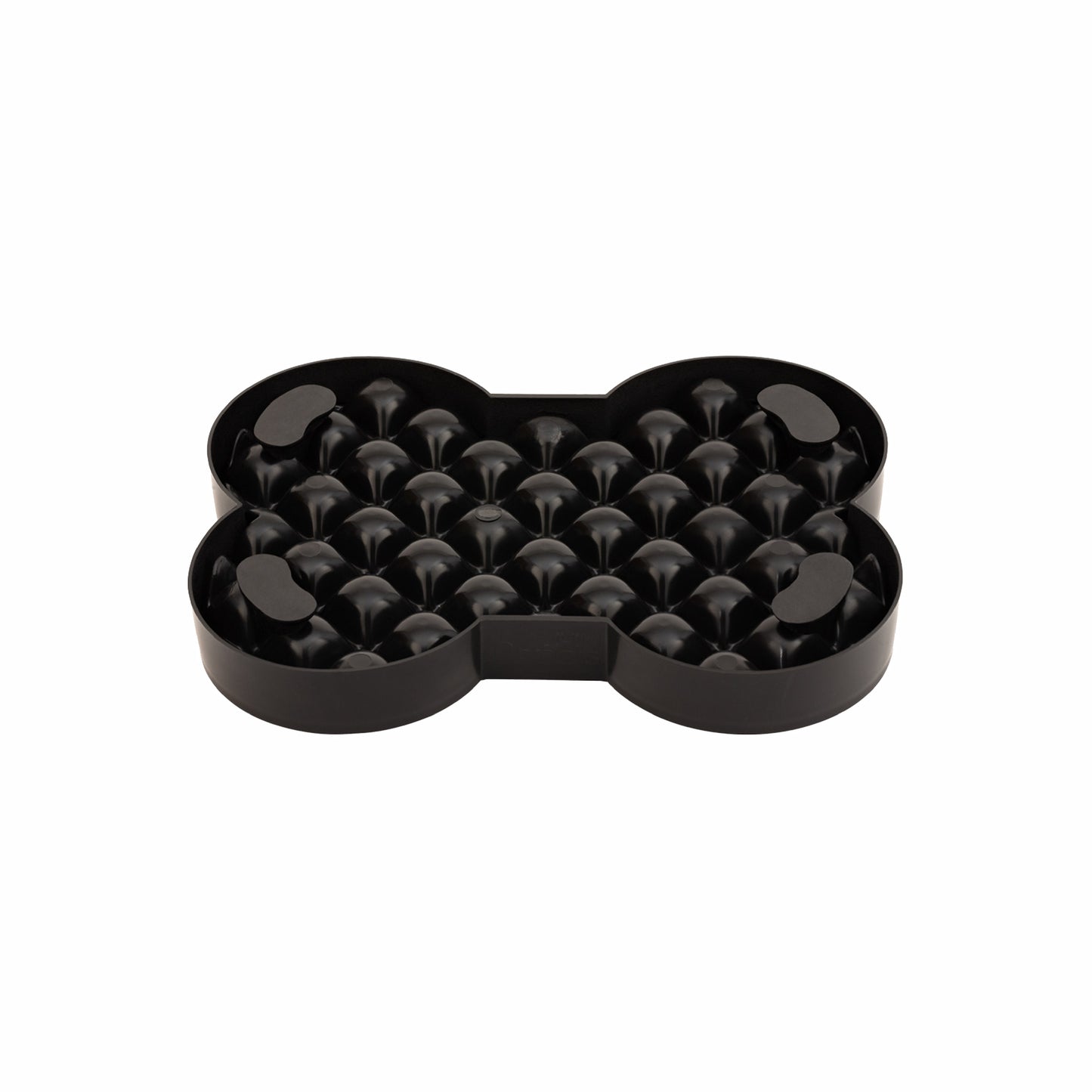 Black LickiMat® Slodog™ – Innovative Slow Feeder for Dogs, Anti-Gulp (rear) on white background