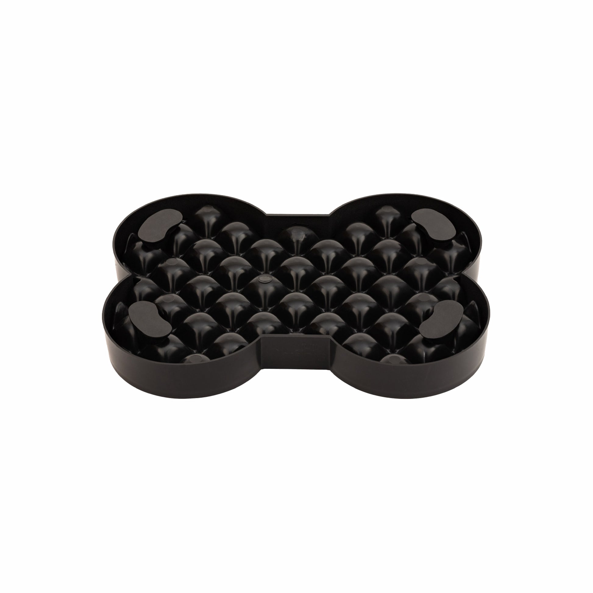Black LickiMat® Slodog™ – Innovative Slow Feeder for Dogs, Anti-Gulp (rear) on white background