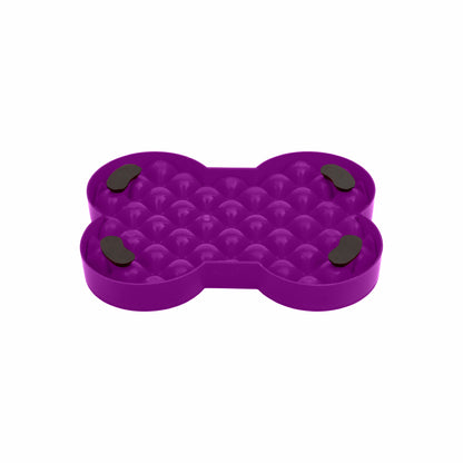 Purple LickiMat® Slodog™ – Innovative Slow Feeder for Dogs, Anti-Gulp (rear) on white background