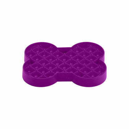 Purple LickiMat® Slodog™ – Innovative Slow Feeder for Dogs, Anti-Gulp (front) on white background