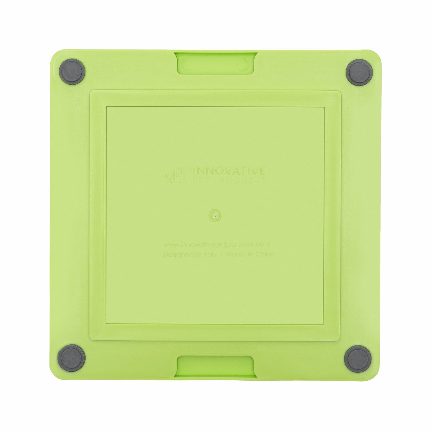 Green LickiMat® Tuff Buddy™ – Durable Slow Feeder Lick Mat for Dogs (rear) on a white background