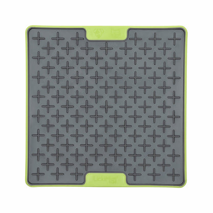 Green LickiMat® Tuff Buddy™ – Durable Slow Feeder Lick Mat for Dogs (front) on a white background