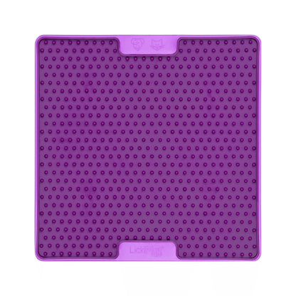 Purple LickiMat® Tuff Pro Soother™ – Slow Feeder Lick Mat for Dogs (front) on a white background