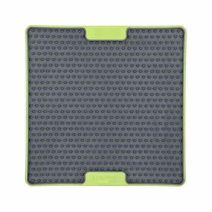 Green LickiMat® Tuff Soother™ for Cats – Durable Slow Feeder Lick Mat on white background