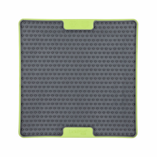 Green LickiMat® Tuff Soother™ for Cats – Durable Slow Feeder Lick Mat on white background