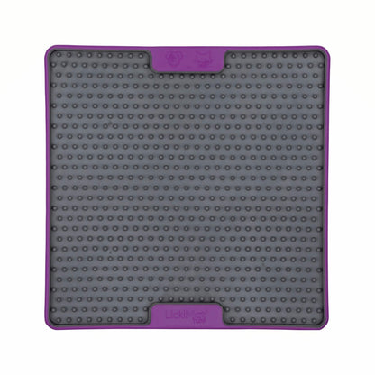 Purple LickiMat® Tuff Soother™ – Durable Slow Feeder Lick Mat for Dogs (front) on a white background