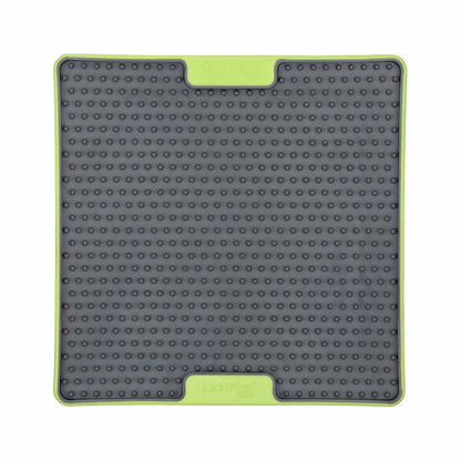 Green LickiMat® Tuff Soother™ – Durable Slow Feeder Lick Mat for Dogs (front) on a white background