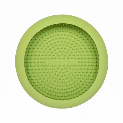 Green LickiMat® UFO™ – Suction Slow Feeder Dog Bowl (front) on a white background