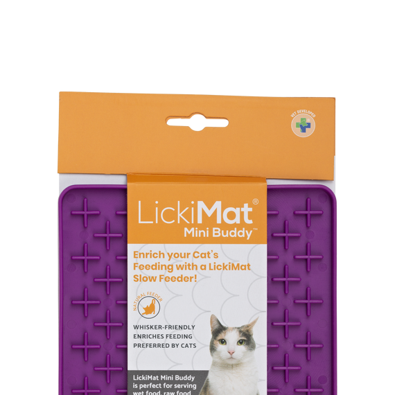 LickiMat Mini Buddy Cat - Purple