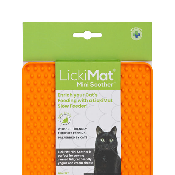 LickiMat Mini Soother Cat - Orange