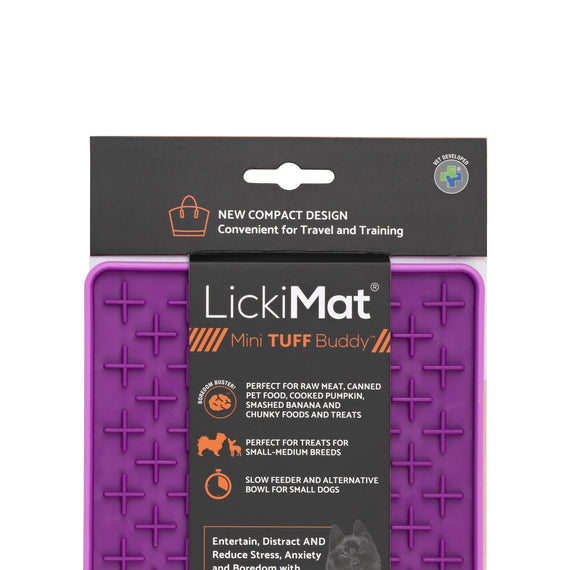 LickiMat Mini Buddy Tuff - Purple