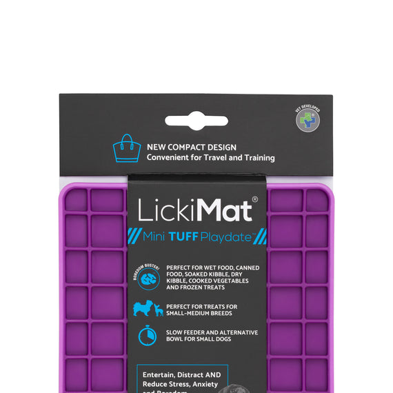 LickiMat Mini Playdate Tuff - Purple