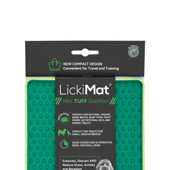 LickiMat Mini Soother Tuff - Green