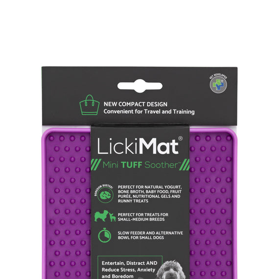 LickiMat Mini Soother Tuff - Purple